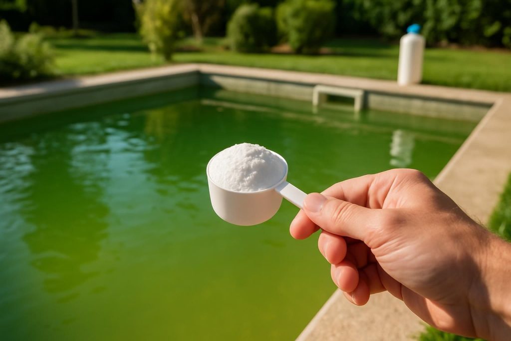 Découvrez comment éliminer efficacement l'eau verte de votre piscine en utilisant du bicarbonate de soude, une méthode naturelle et économique pour retrouver une eau claire et saine.