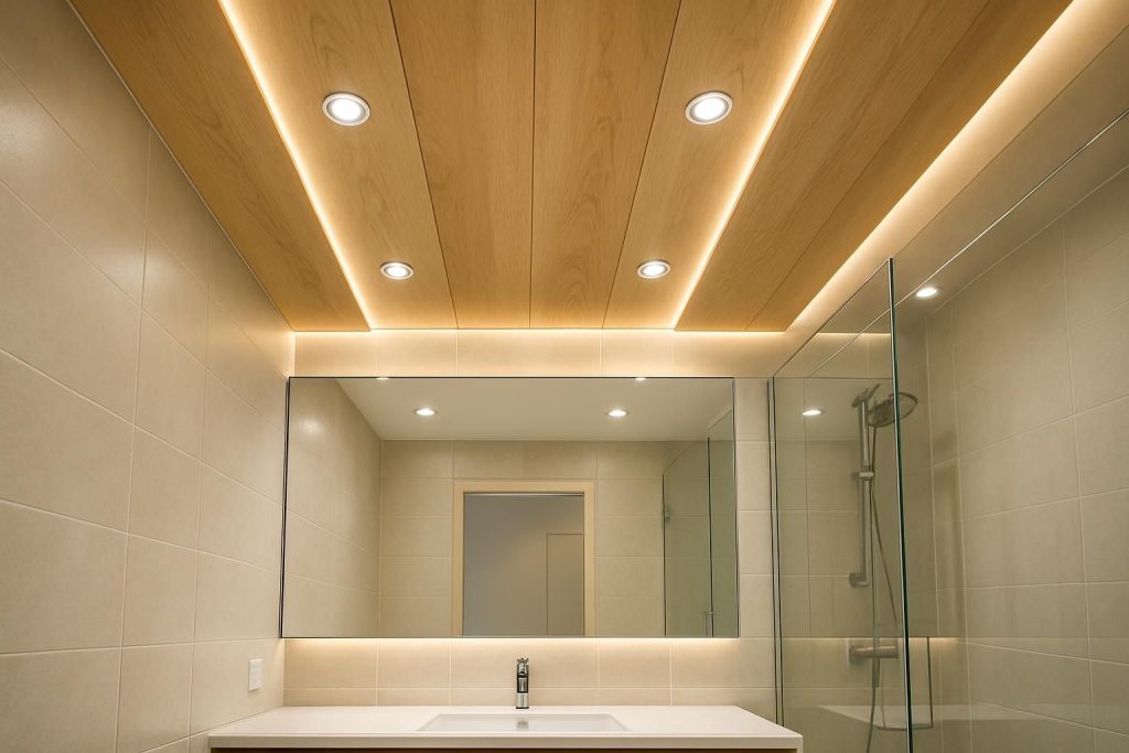 Découvrez des idées tendance et des conseils pratiques pour aménager le plafond de votre salle de bains, alliant esthétique et fonctionnalité.