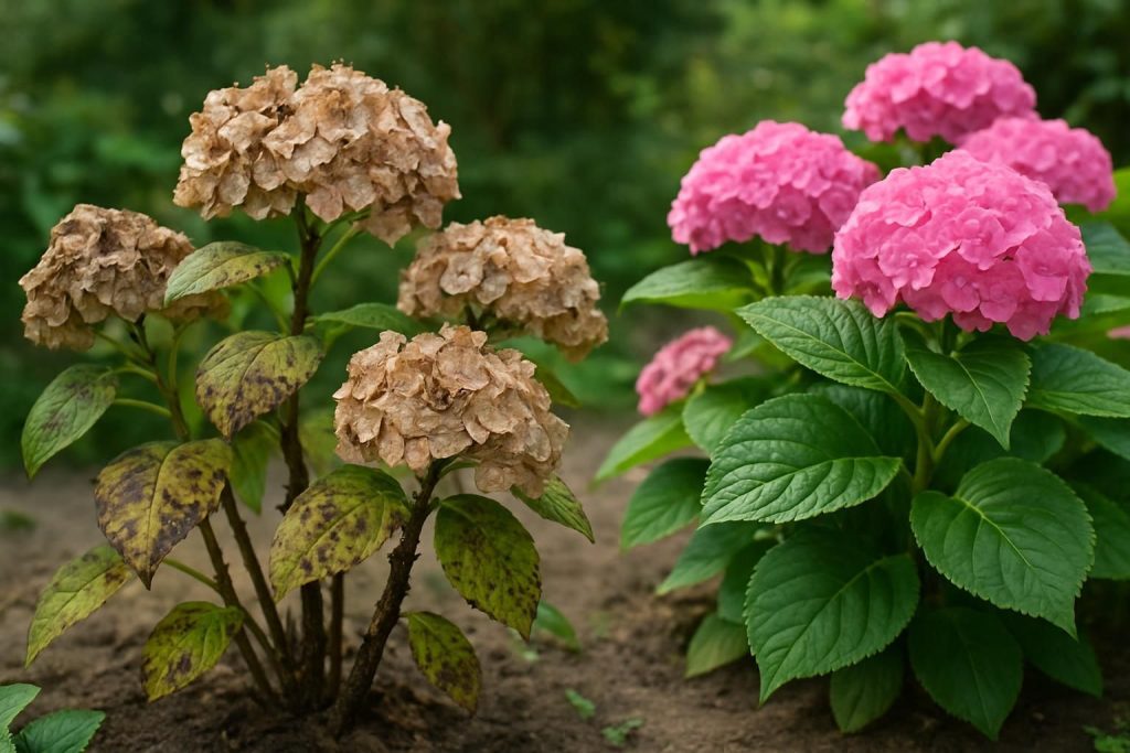 Découvrez comment identifier et soigner les maladies courantes des hortensias pour préserver la beauté de vos plantes et assurer leur bonne santé toute l'année.