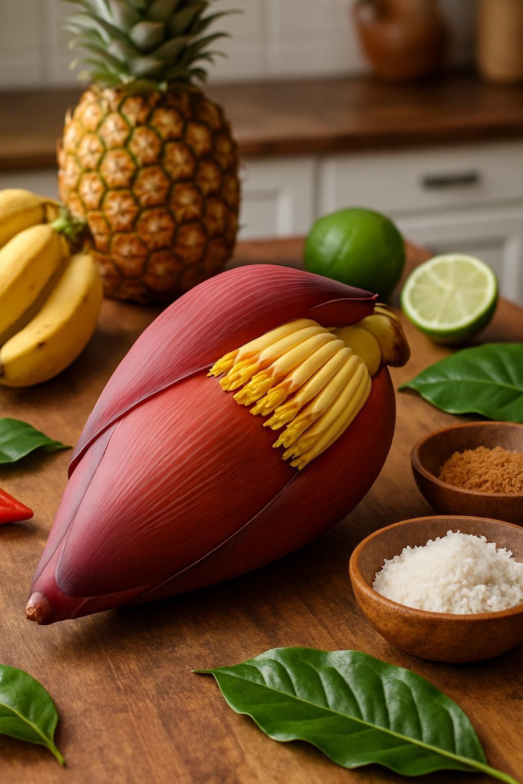 Découvrez comment cuisiner la fleur de bananier avec des recettes végétales et tropicales savoureuses. Apprenez des astuces simples pour sublimer ce trésor exotique dans votre cuisine.